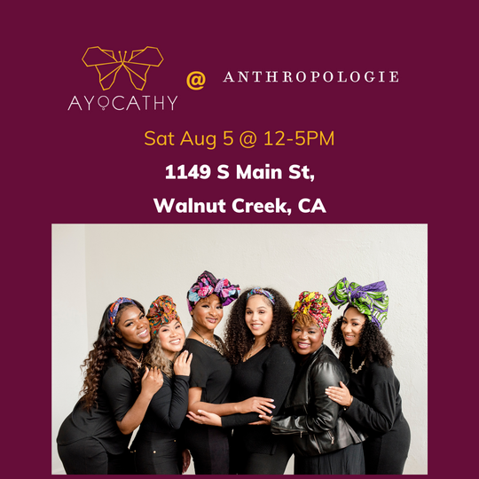 AYOCATHY Pop-up at Anthropologie Walnut Creek Aug 5 2023