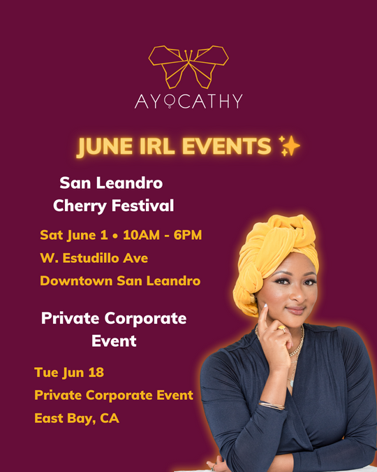 AYOCATHY June 2024 in-person events
