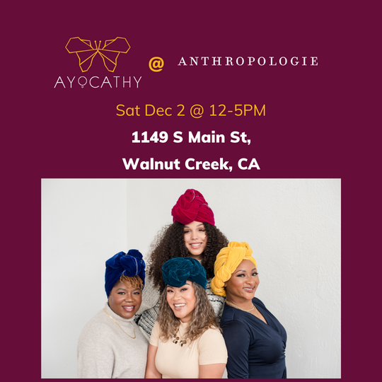 AYOCATHY Pop-up at Anthropologie Walnut Creek Dec 2 2023